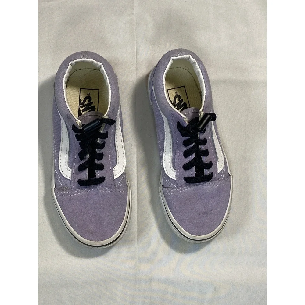 Vans Old Skool‎ Kids Lavender Suede Lace Up Low Top Sneakers Size 11